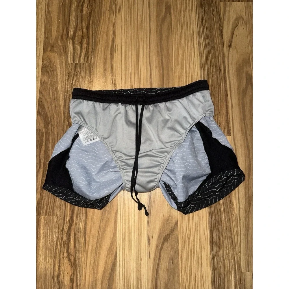 Nike Dri-Fit Running‎ Shorts Women's XS Black Geo Print Lined Elastic Waist